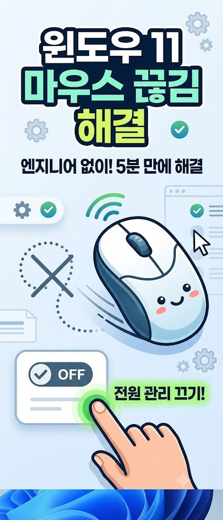 윈도우 11 마우스 끊김 및 버벅임 문제를 5분 만에 해결하는 실전 가이드 썸네일