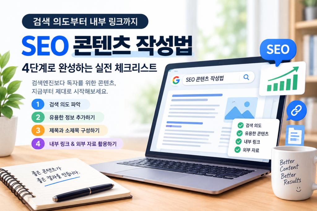 SEO 콘텐츠 작성법 4단계 실전 체크리스트